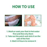 Patch pour les pieds, hydratant apaisant
